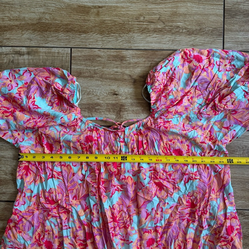 Petal & Pup Leyden Dress Size 8 NWT! Floral off the shoulder flowy mini dress - Picture 13 of 16